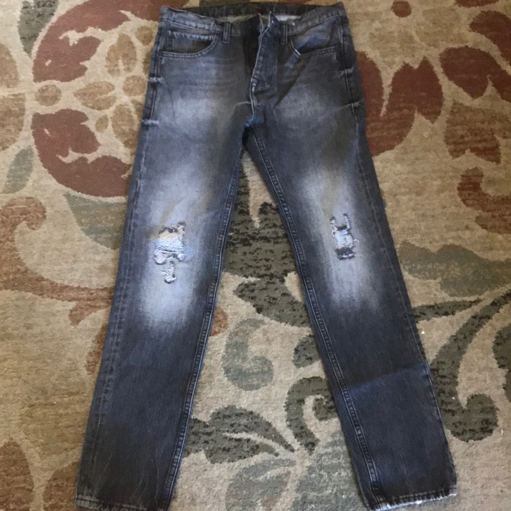Charcoal blue denim jeans by Orta Anadolu